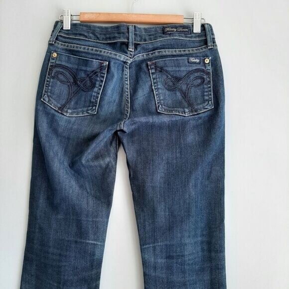 FIDELITY DENIM Japan Rose Y2K Low-Rise Bootcut Viper Rinse Jeans Sz 27 - Picture 6 of 12